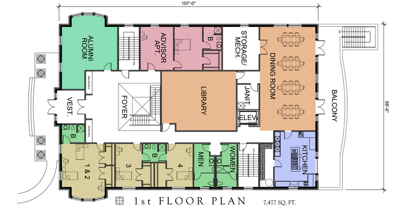Fraternity House Plans Free Home Plans Fraternity House Plans