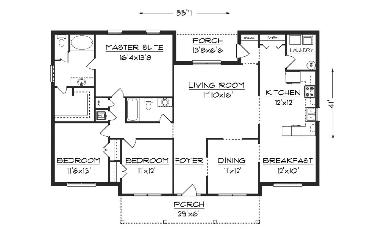 Free Home Floor Plan Design Modern House Plans Bungalow