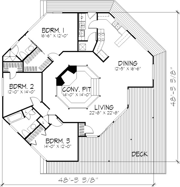 Free Octagon Home Plans the Columbia 1400 3 Bedrooms and 2 5 Baths the House Free Octagon Home Plans the Columbia 1400 3 Bedrooms and 2 5 Baths the House