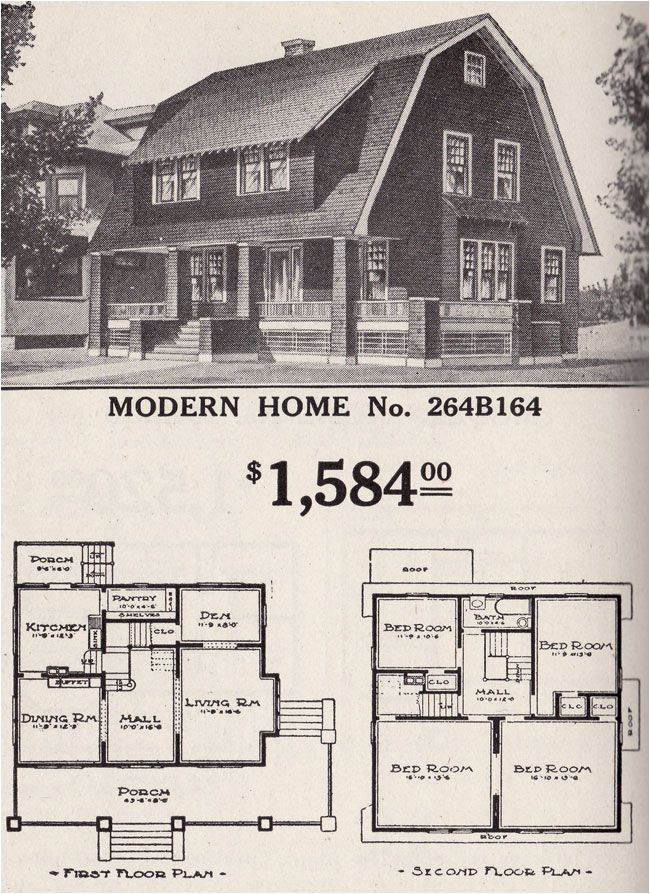 Gambrel Roof Home Plans Dutch Colonial Revival Sears Modern Home No 264b164 Gambrel Roof Home Plans Dutch Colonial Revival Sears Modern Home No 264b164