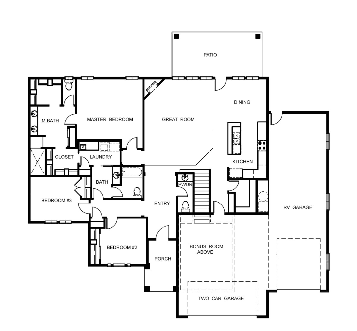 Garage Homes Floor Plans House Plans with attached Rv Garage