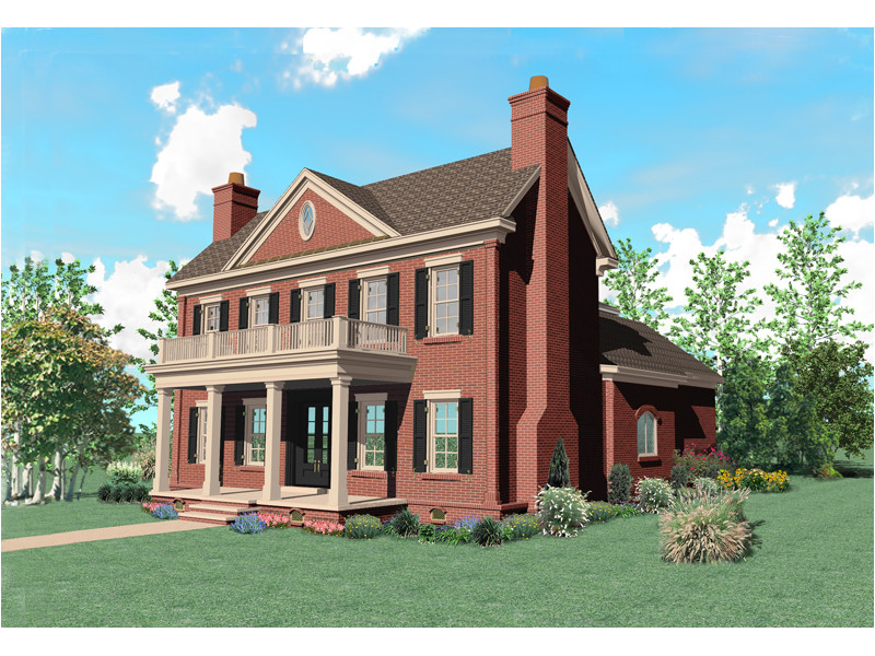 Georgian Brick House Plans Warson Hill Georgian Brick Home Plan 087s 0185 House