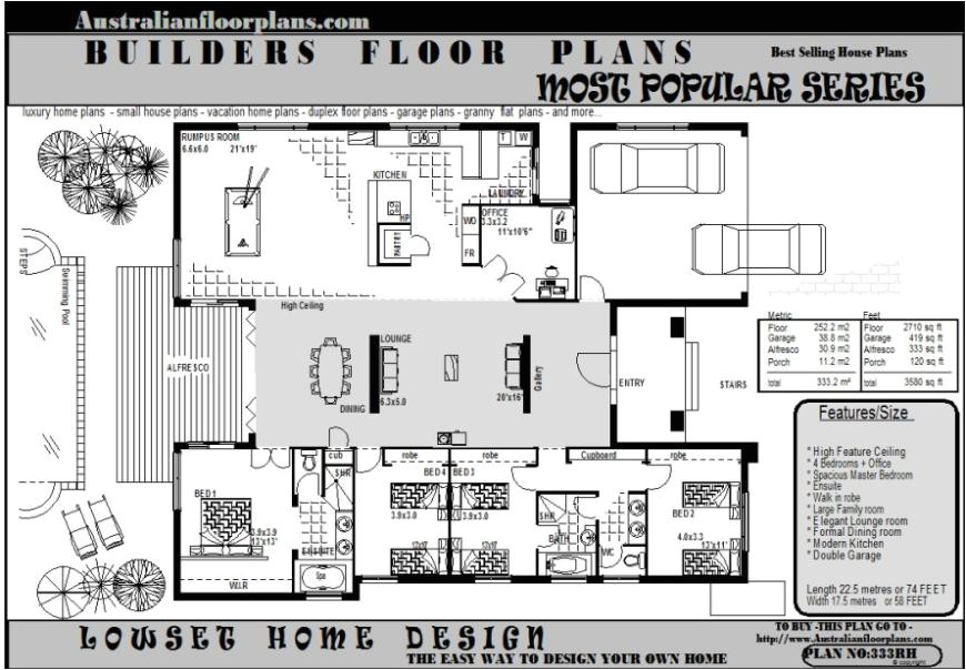 Golf Course House Plans Designs Australian 4 Bed Room Study Water Front House Plan for Golf Course House Plans Designs Australian 4 Bed Room Study Water Front House Plan for