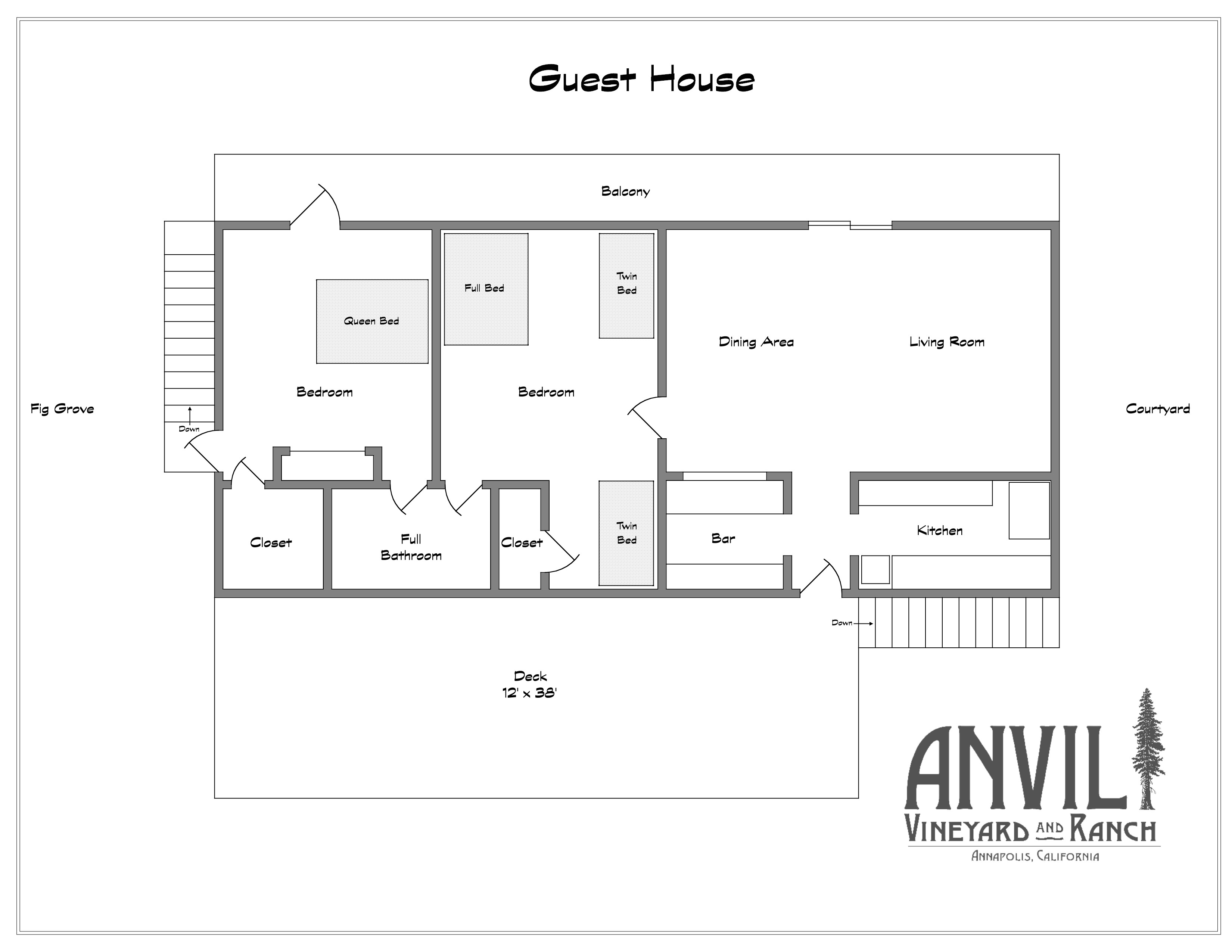 Guest Home Floor Plans Floor Plans Anvil Vineyard and Ranch