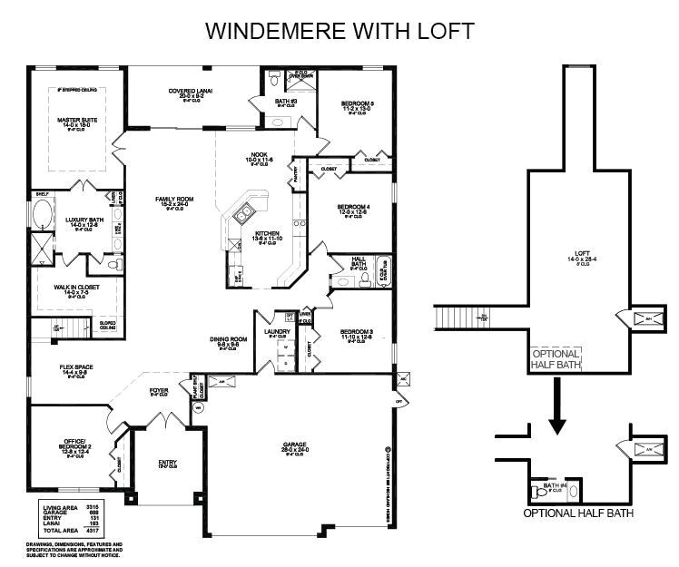 Highland Homes Floor Plans Florida Windemere with Loft Highland Homes Florida Home Builder Highland Homes Floor Plans Florida Windemere with Loft Highland Homes Florida Home Builder