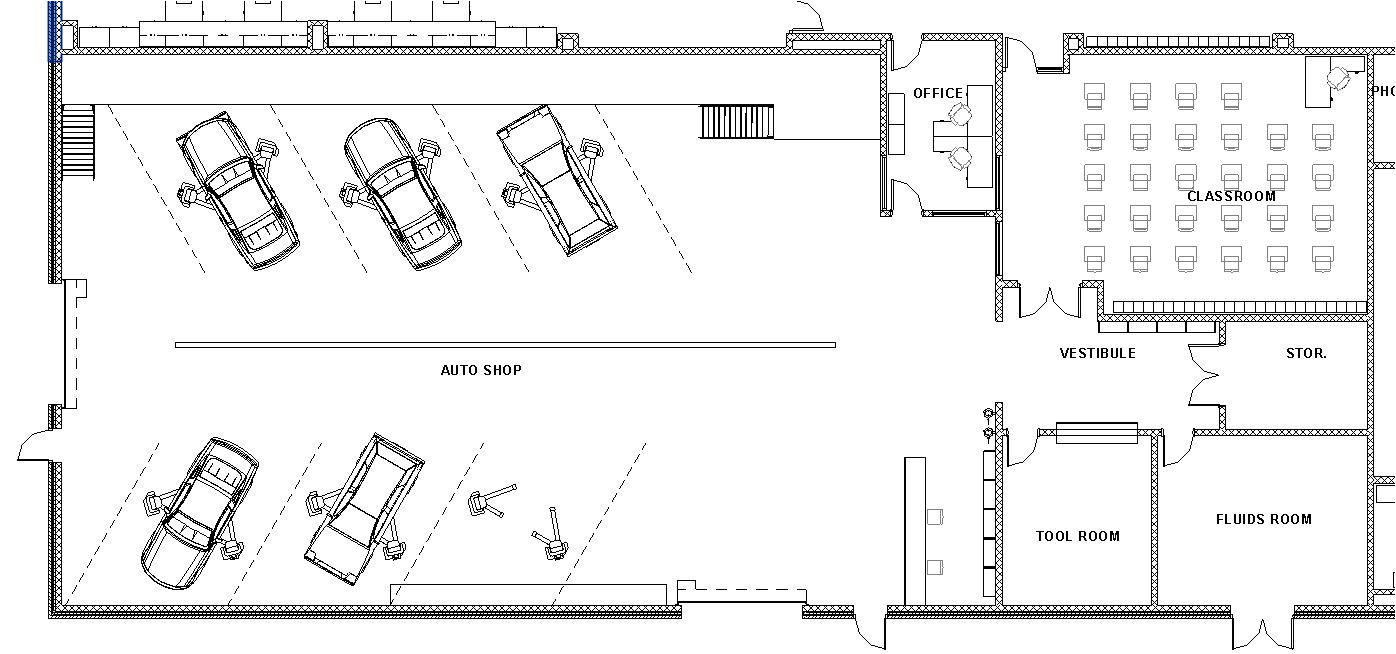 Home and Auto Plan Mechanic Shop Floor Plans Home Deco Plans