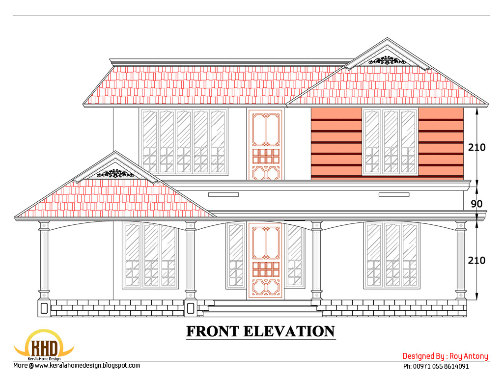 Home Building Plans Online House Plans Drawings Sloping Roof Elevation March