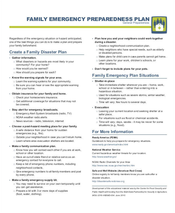 Home Emergency Plan Example 27 Emergency Plan Examples Home Emergency Plan Example 27 Emergency Plan Examples