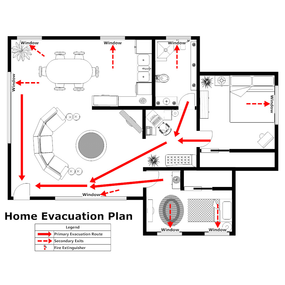 Home Fire Plan Home Evacuation Plan 2