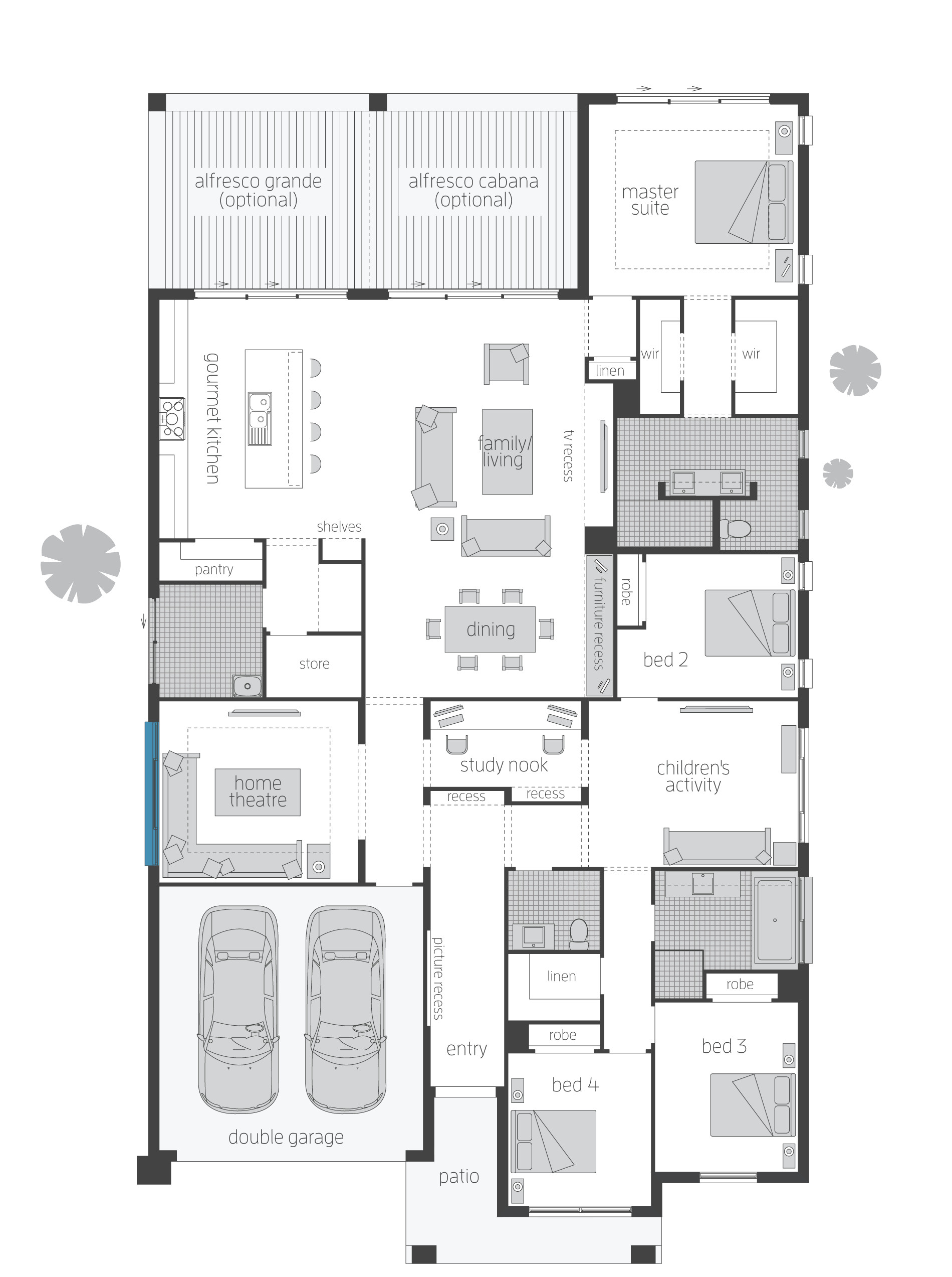 Home Floor Plan Designs Miami Floorplans Mcdonald Jones Homes