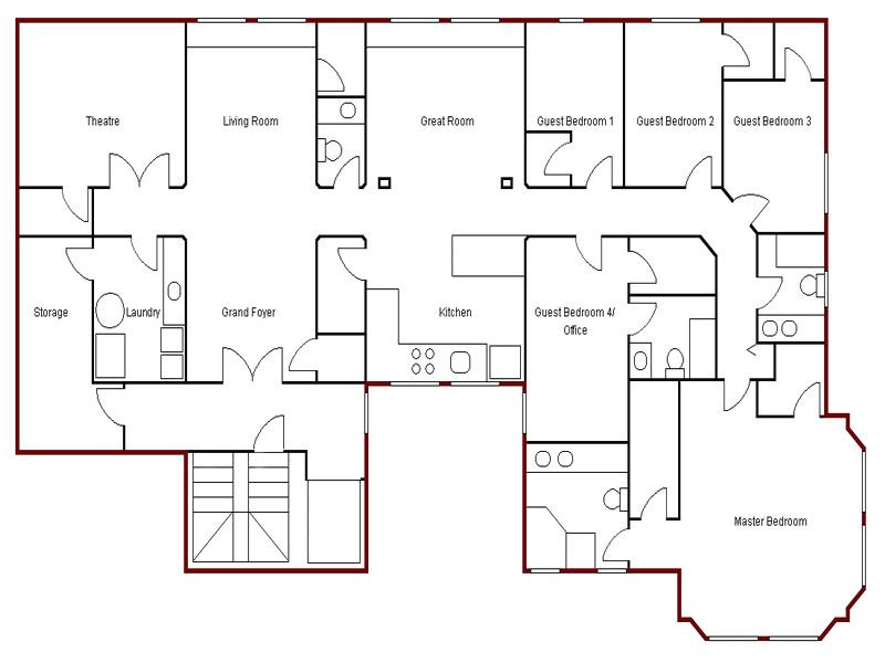 Home Floor Plans Online Draw House Floor Plans Online