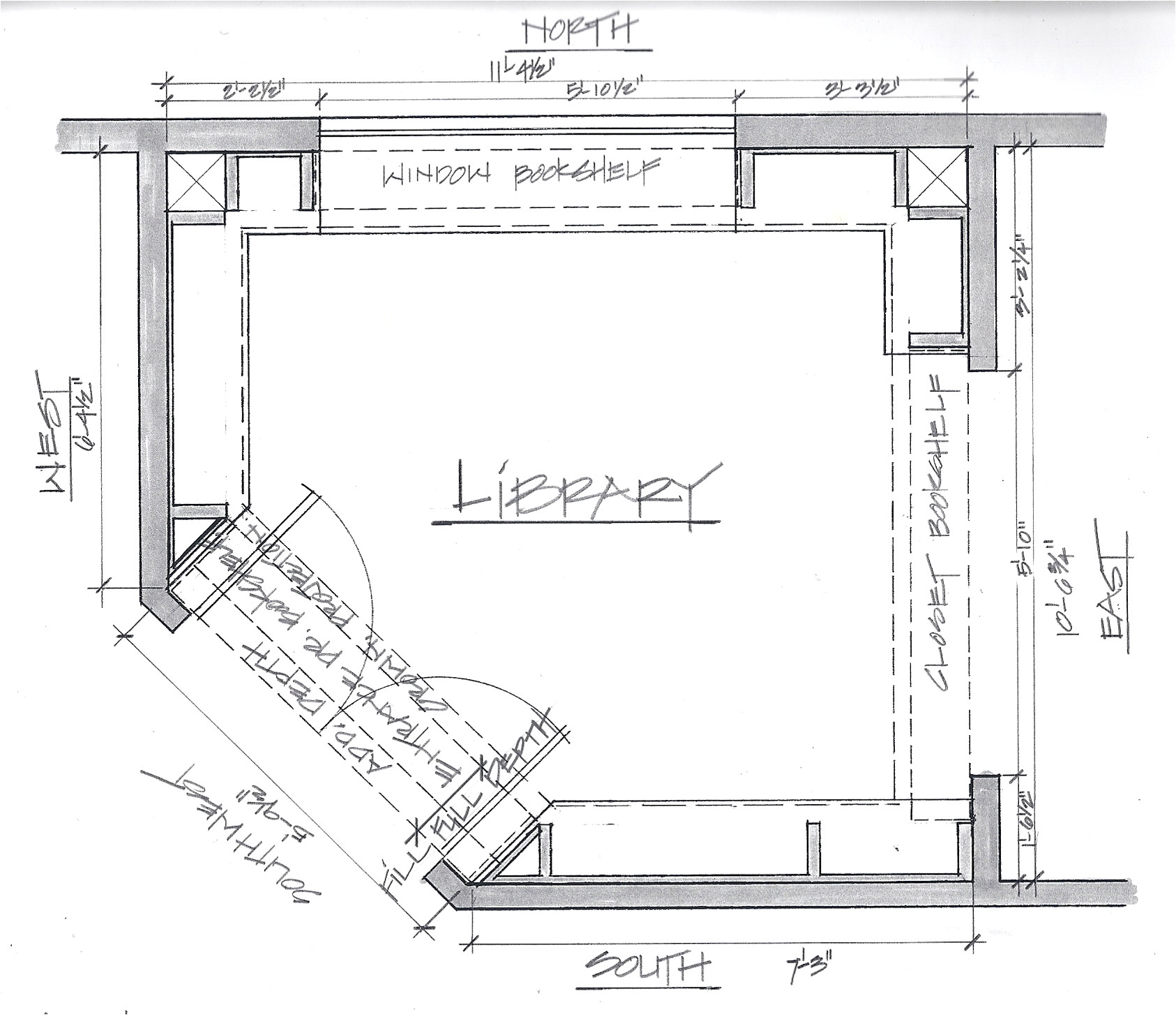 Home Library Floor Plans Custom Built Home Library In Cheery Wood A Case Study