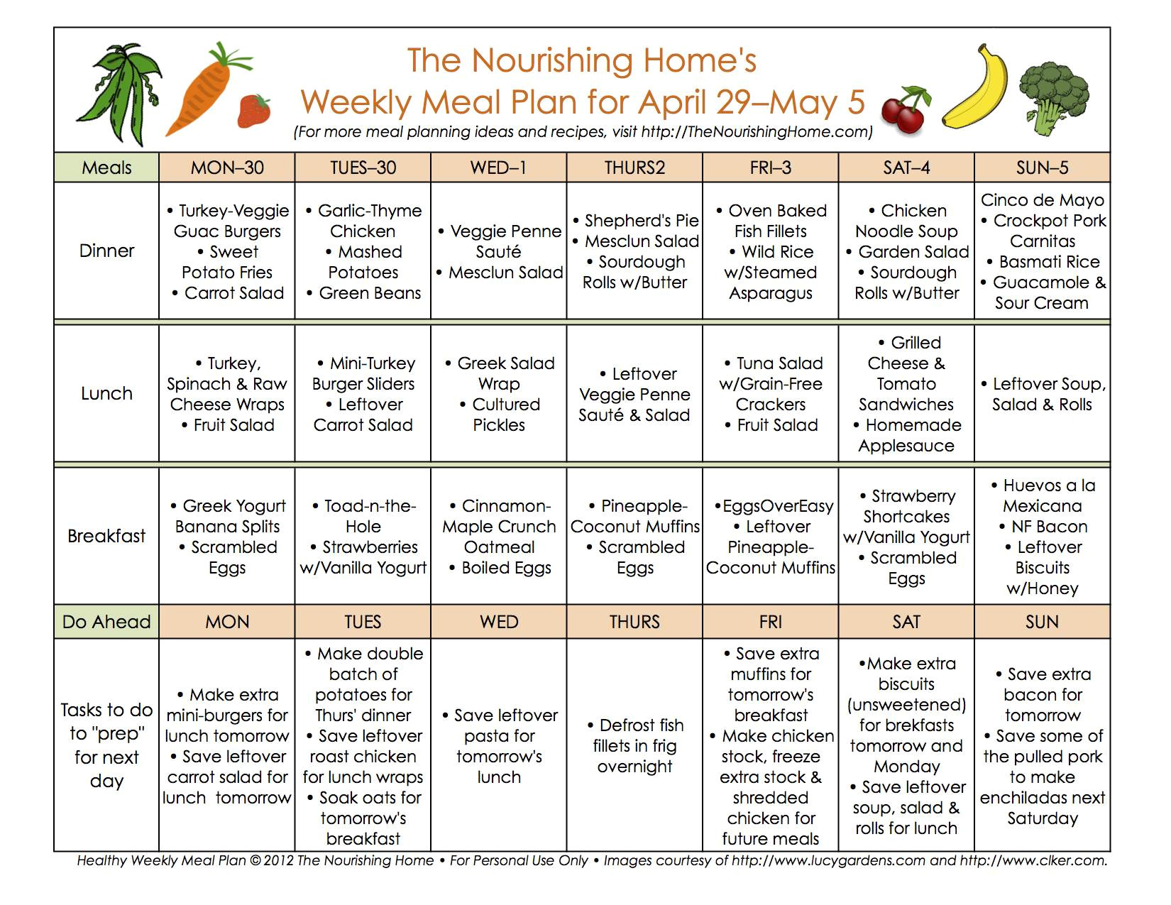 Home Meal Plans Meal Plan Monday April 29 May 12 the Nourishing Home Home Meal Plans Meal Plan Monday April 29 May 12 the Nourishing Home