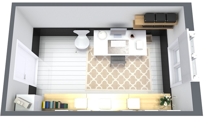 Home Office Plan 9 Essential Home Office Design Tips Roomsketcher Blog Home Office Plan 9 Essential Home Office Design Tips Roomsketcher Blog