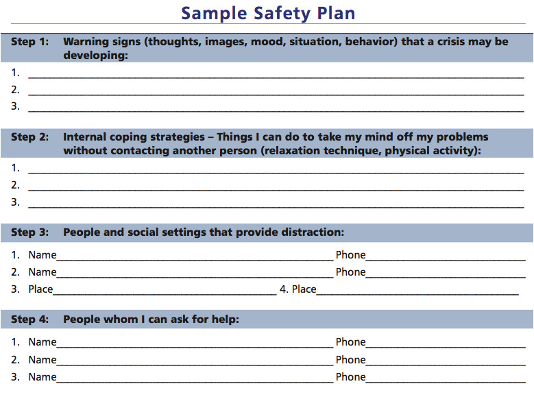 Home Safety Plan Mental Health Crisis Safety Plan Below is An Example Of Home Safety Plan Mental Health Crisis Safety Plan Below is An Example Of