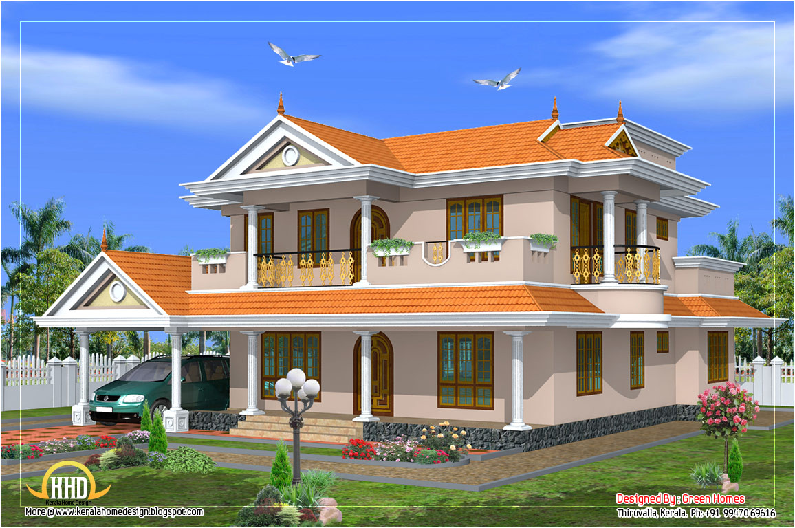 Homes Plans and Design Beautiful 2 Storied House Design 2490 Sq Ft Kerala