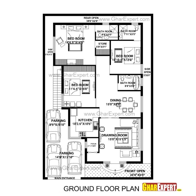 House Plan for 15 Feet by 60 Feet Plot 15 50 Feet House Plan House Floor Plans House Plan for 15 Feet by 60 Feet Plot 15 50 Feet House Plan House Floor Plans