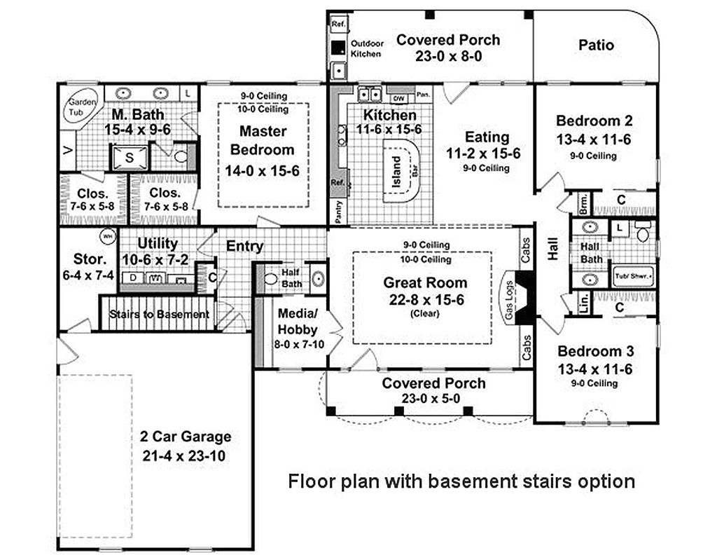 House Plans for 3 Bedroom 2.5 Bath Country Style House Plan 3 Beds 2 50 Baths 2000 Sq Ft House Plans for 3 Bedroom 2.5 Bath Country Style House Plan 3 Beds 2 50 Baths 2000 Sq Ft