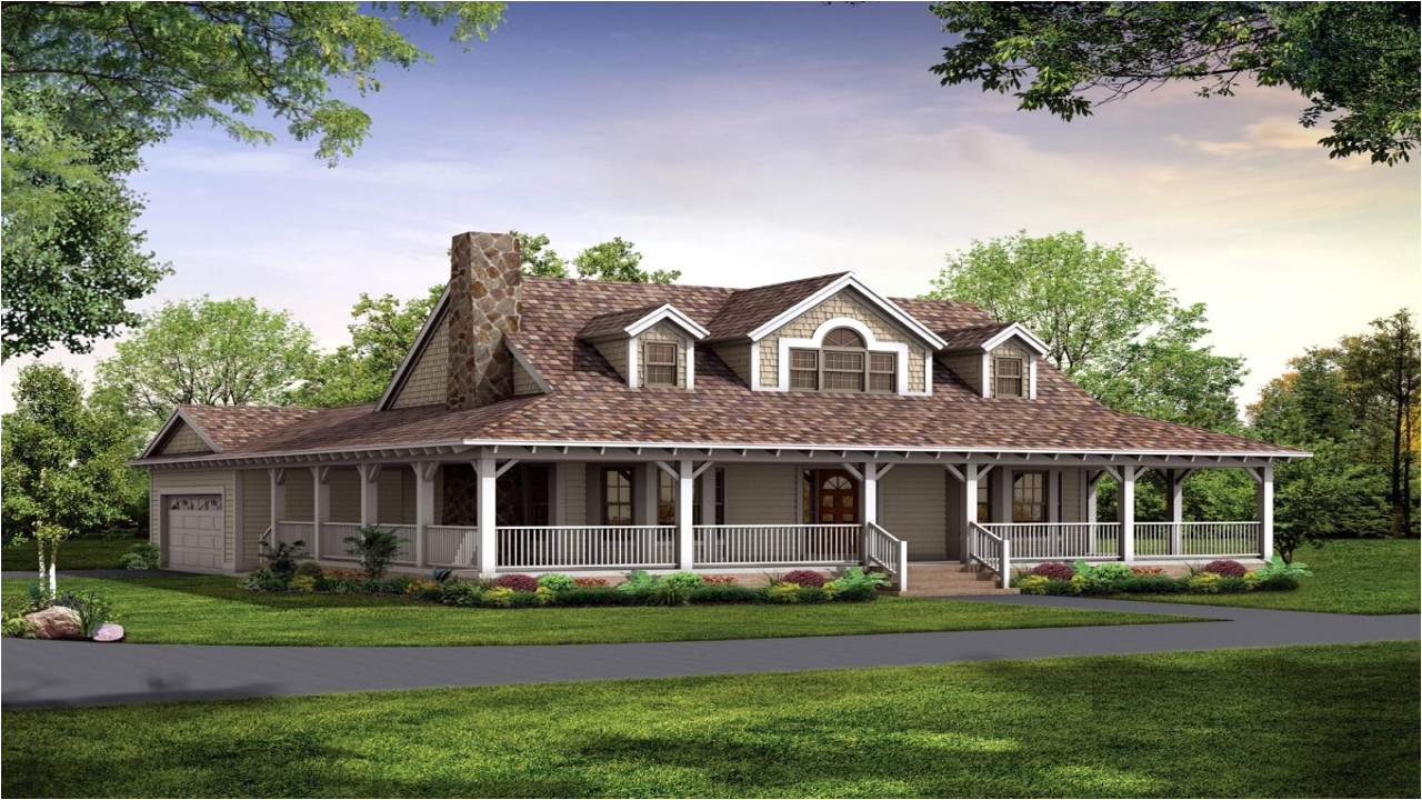 House Plans One Level with Wrap Around Porch Country House Plans with Porches One Story Country House House Plans One Level with Wrap Around Porch Country House Plans with Porches One Story Country House