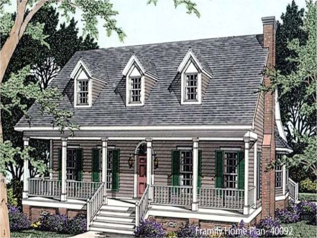 House Plans with A Front Porch House Plans One Story with Porches One Floor House Plans
