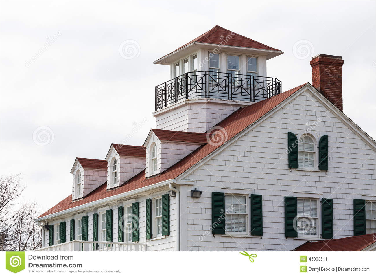 House Plans with Cupola Coastal House with Dormers and Widows Walk Stock Photo House Plans with Cupola Coastal House with Dormers and Widows Walk Stock Photo