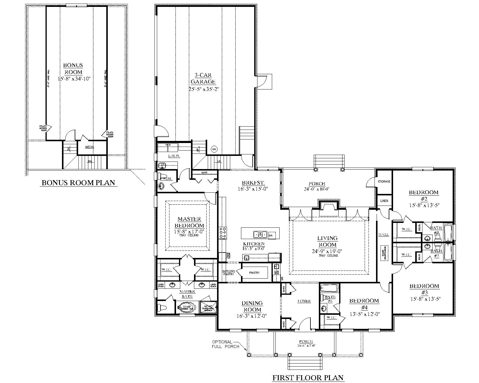 House Plans with Large Kitchens and Pantry southern Heritage Home Designs House Plan 3014 A the