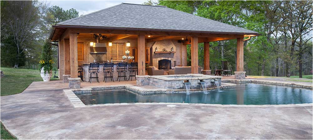 House Plans with Outdoor Kitchen and Pool Pool House Designs Outdoor solutions Jackson Ms
