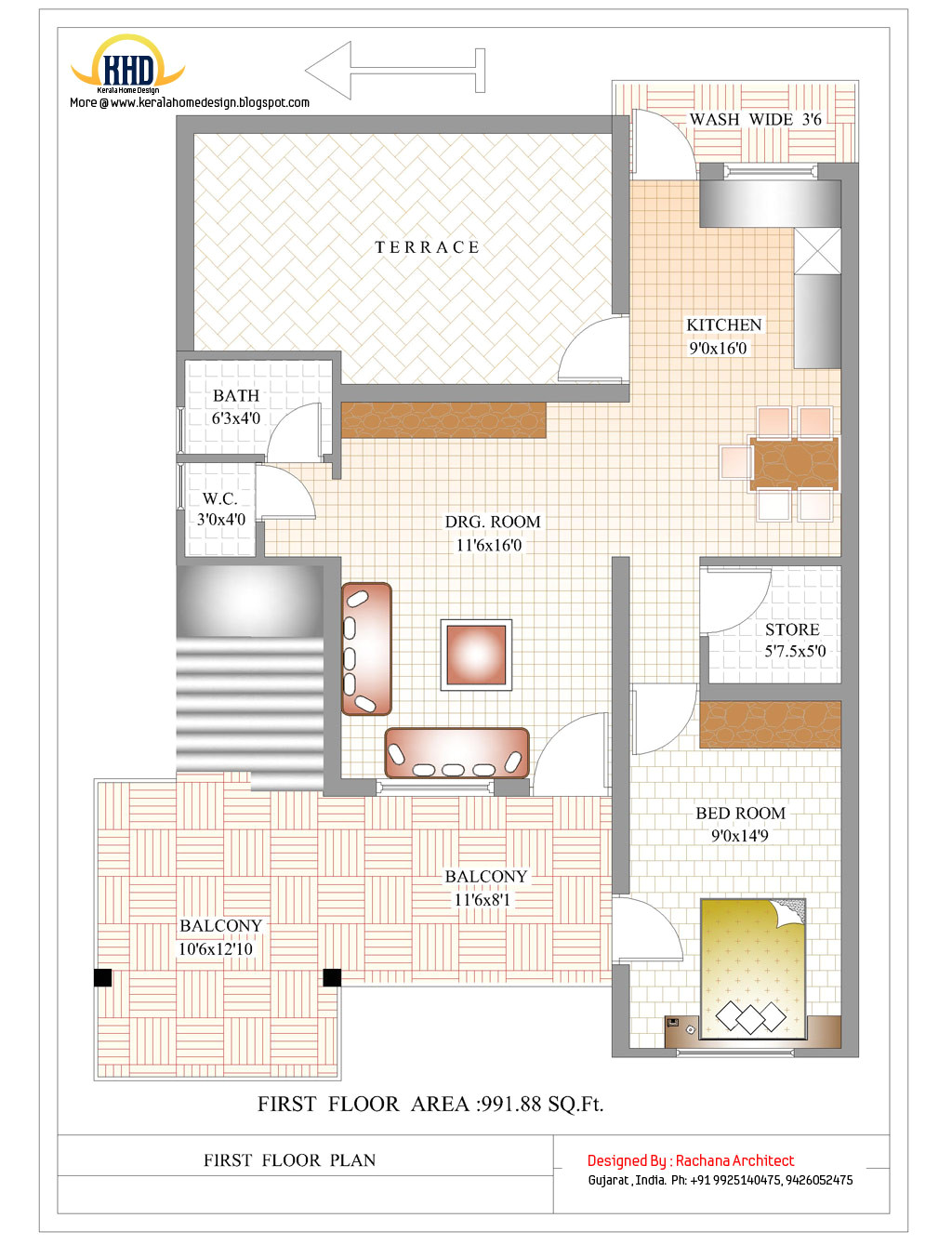 Indian Home Layout Plans Contemporary India House Plan 2185 Sq Ft Kerala Home