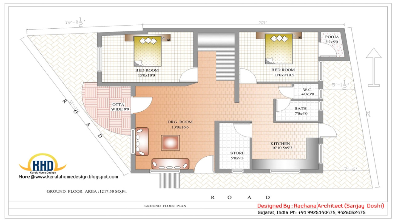 Kerala Home Plans with Estimate Home Design Indian Plan Ground Floor Kerala Home Plans