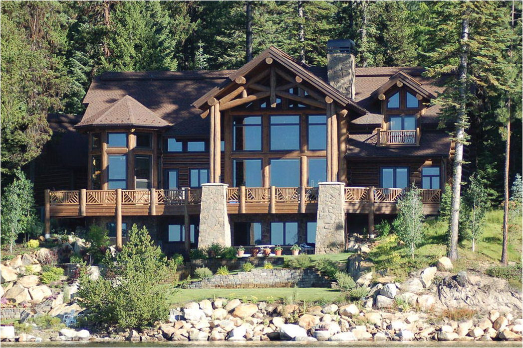 Large Log Home Plans Big Sky Log Home Plan Floor Plans Gallery Of Homes