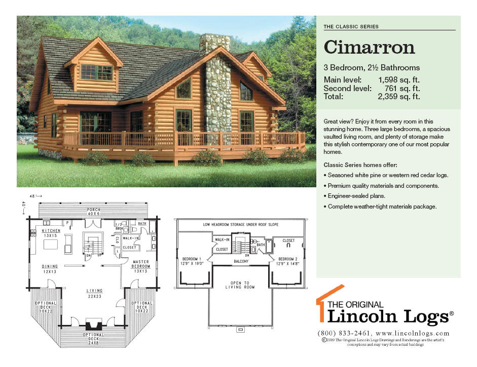 Lincoln Log Homes Floor Plans Log Home Floorplan Cimarron the original Lincoln Logs Lincoln Log Homes Floor Plans Log Home Floorplan Cimarron the original Lincoln Logs