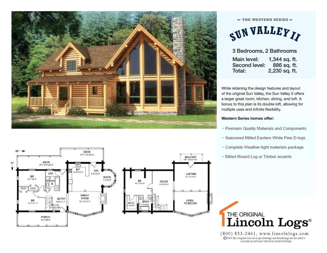 Lincoln Log Homes Floor Plans Log Home Floorplan Sun Valley Ii the original Lincoln Logs Lincoln Log Homes Floor Plans Log Home Floorplan Sun Valley Ii the original Lincoln Logs