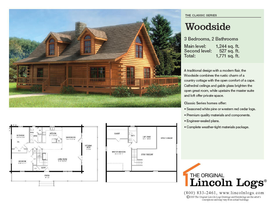 Lincoln Log Homes Floor Plans Log Home Floorplan Woodside the original Lincoln Logs Lincoln Log Homes Floor Plans Log Home Floorplan Woodside the original Lincoln Logs