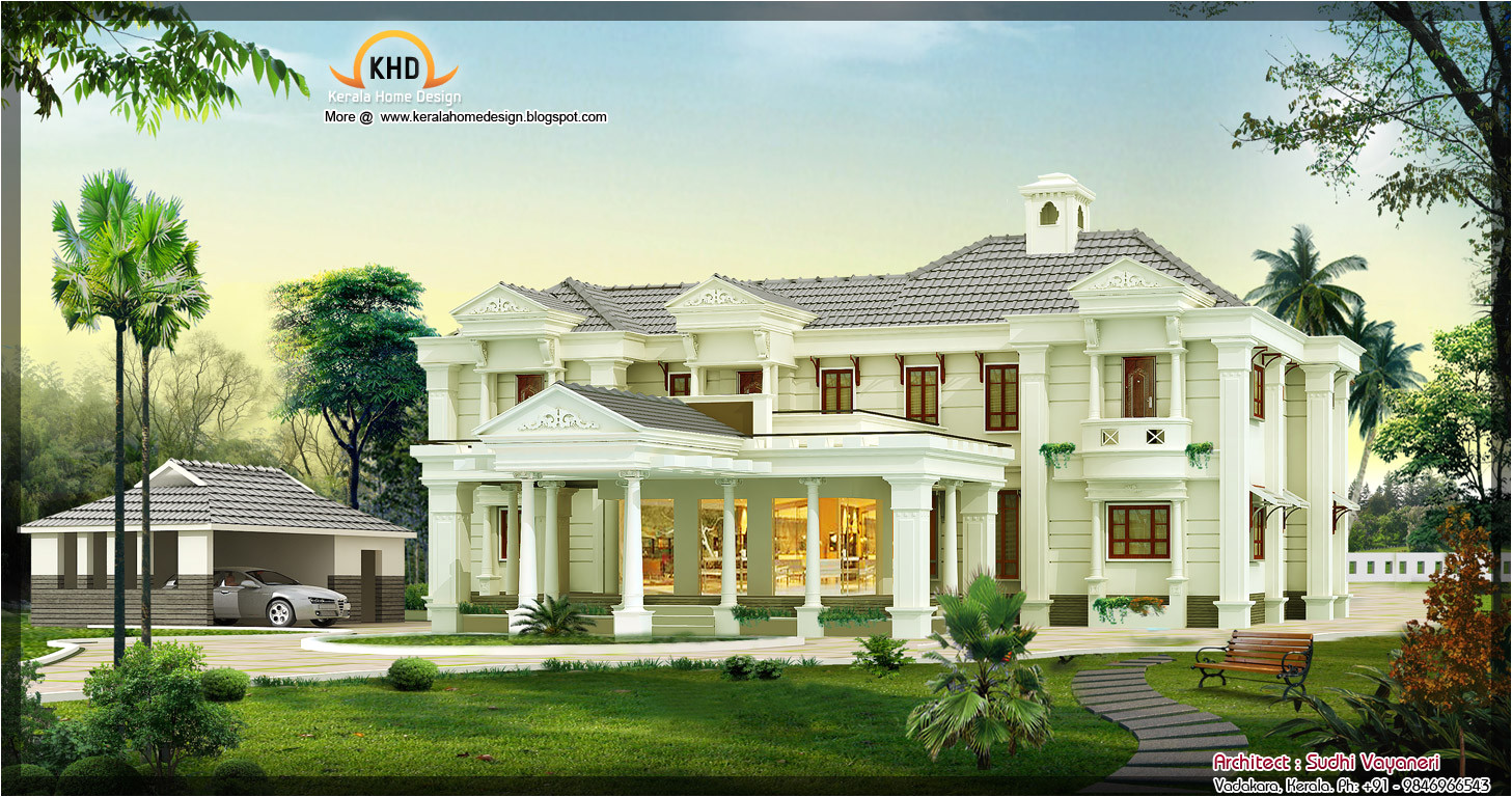 Luxary Home Plans 3850 Sq Ft Luxury House Design Kerala Home Design and