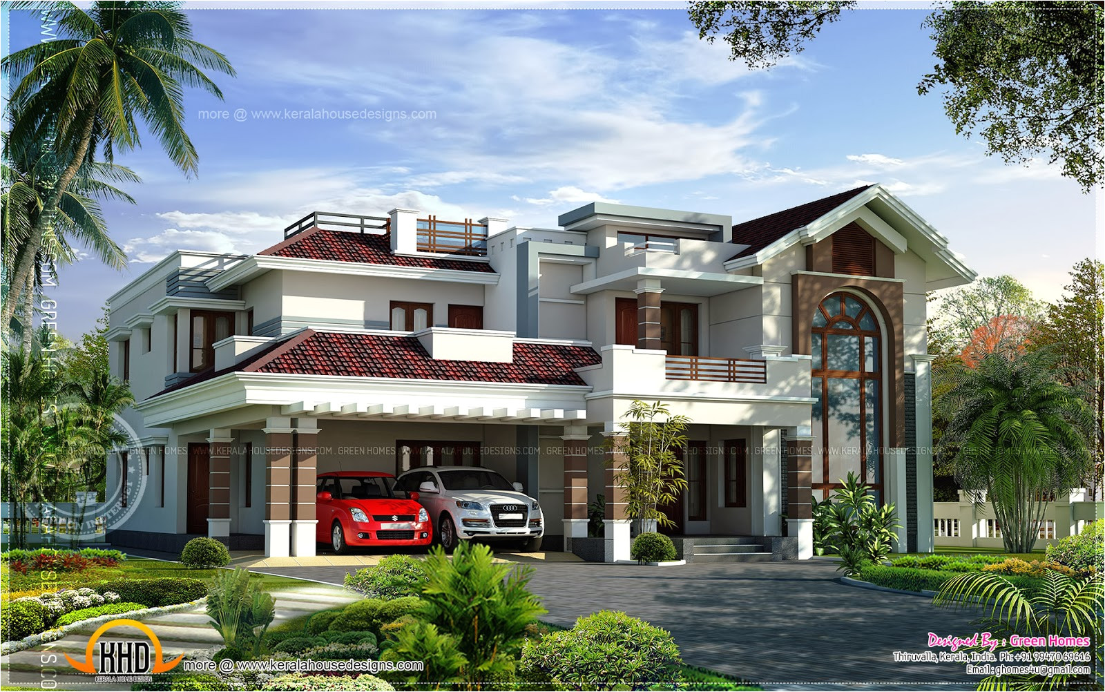 Luxary House Plans 400 Square Yards Luxury Villa Design Kerala Home Design