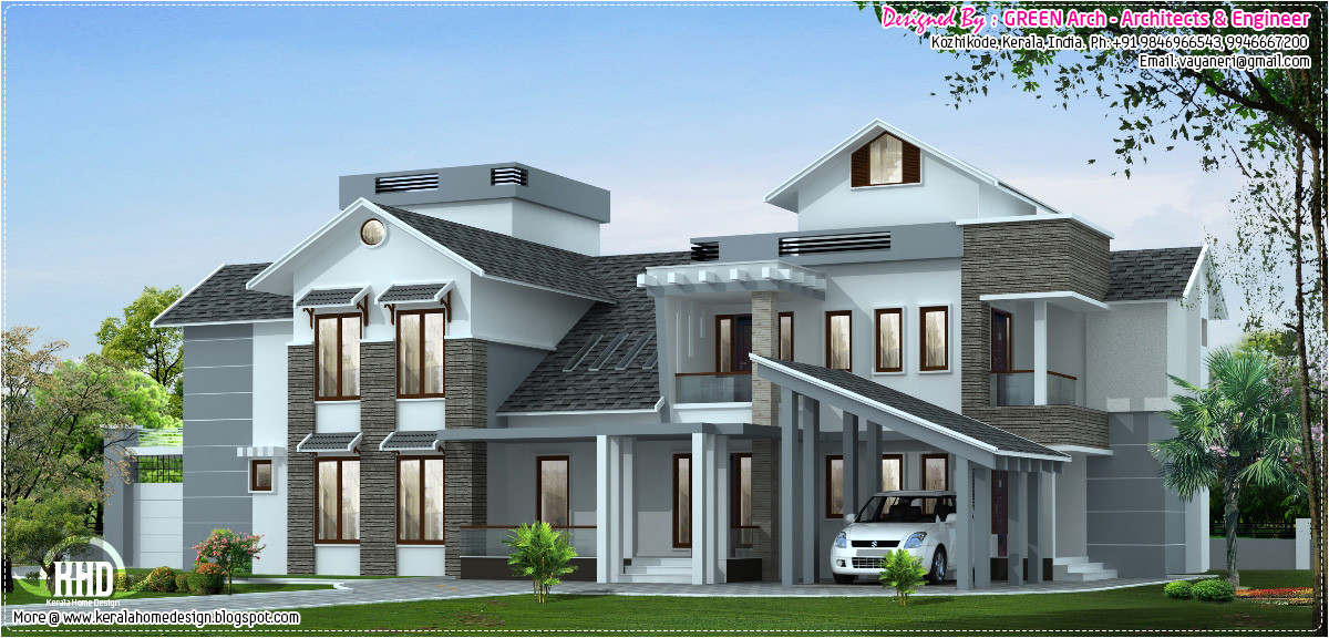 Luxery Home Plans January 2013 Kerala Home Design and Floor Plans