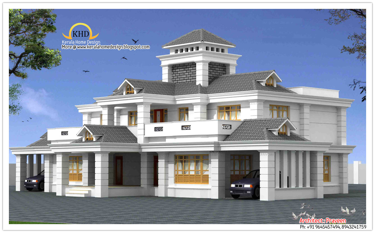 Luxery Home Plans Luxury Home Design Elevation 5050 Sq Ft Kerala Home