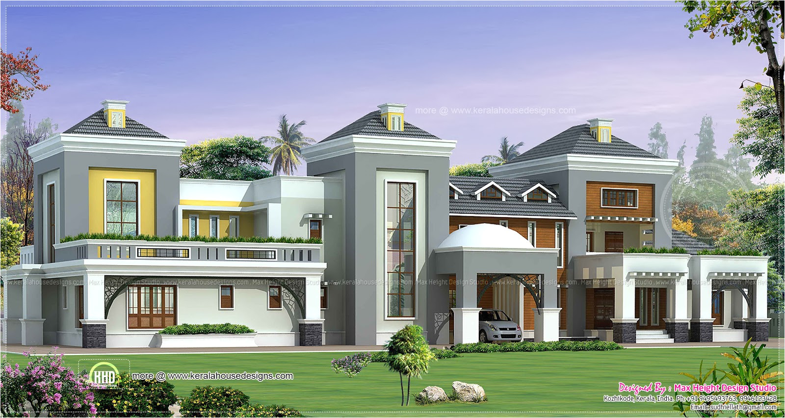Luxury Home Plans Luxury House Plan with Photo Kerala Home Design and