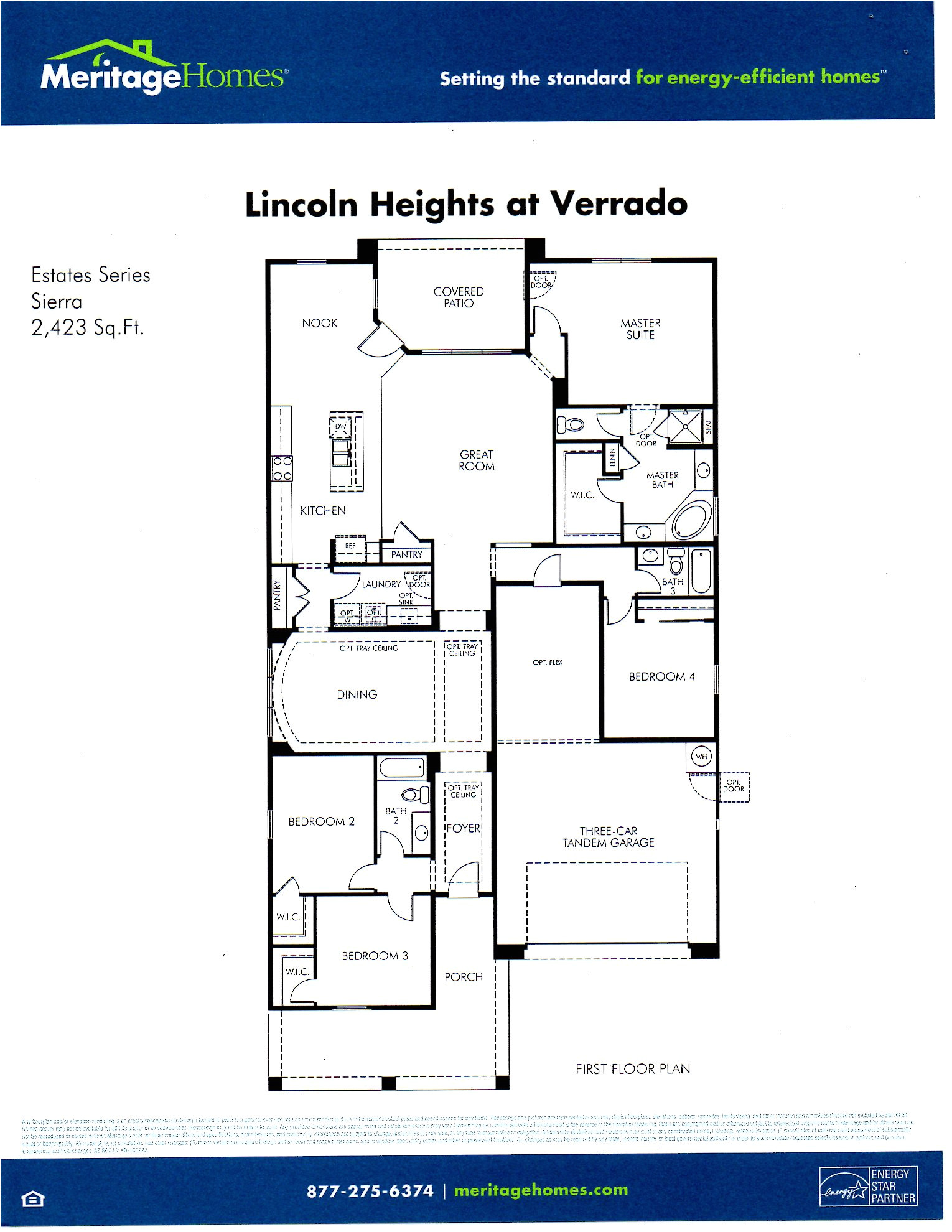 Meritage Homes Sierra Floor Plan New Homes for Sale Goodyear Avondale Real Estate Meritage Homes Sierra Floor Plan New Homes for Sale Goodyear Avondale Real Estate