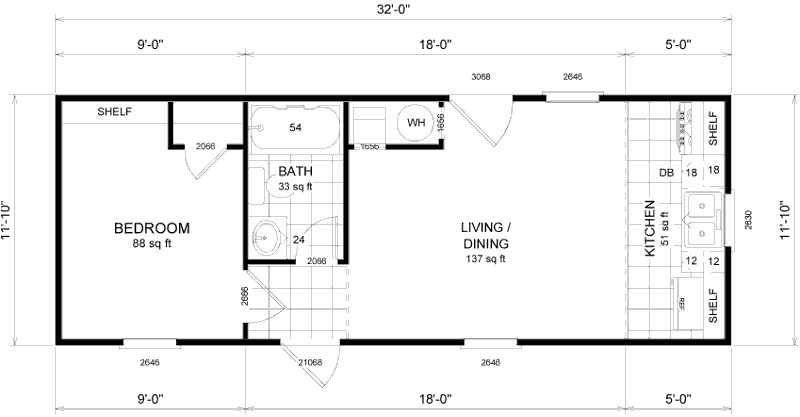 Micro Compact Home Floor Plan Micro Home Floor Plans Small House Plans 24034