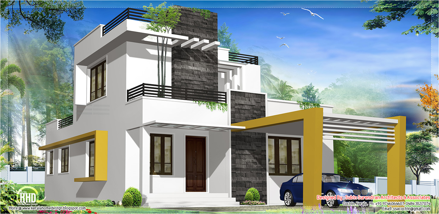 Moder House Plans 1500 Sq Feet Beautiful Modern Contemporary House Kerala