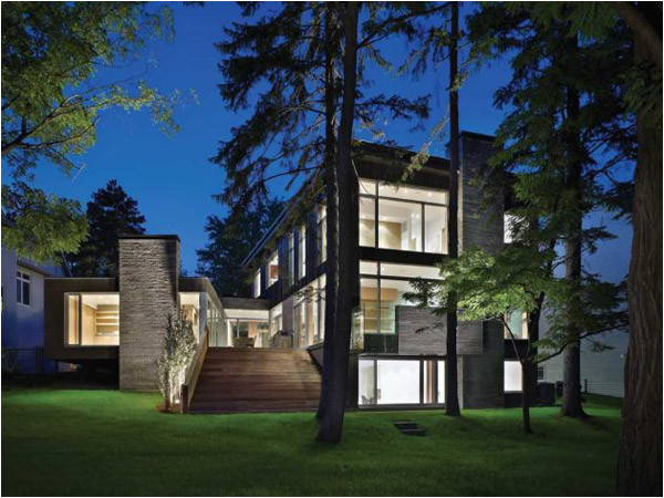 Modern Home Plans Canada Contemporary House Architecture Ravine House In Urban Canada