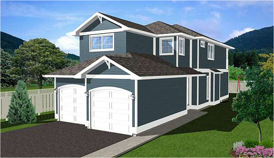 Narrow Lot House Plans with Side Entry Garage Narrow Lot Home Plan with Side Entry 6741mg 2nd Floor