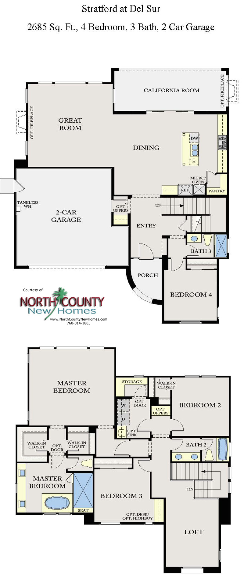 New Home Floor Plan Stratford at Del Sur Floor Plans New Homes In San Diego