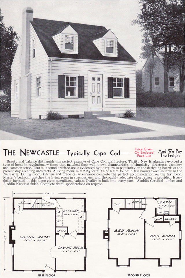 Newcastle Homes Floor Plans 1940 Newcastle Mid Century Cape Cod Aladdin Kit Houses Newcastle Homes Floor Plans 1940 Newcastle Mid Century Cape Cod Aladdin Kit Houses