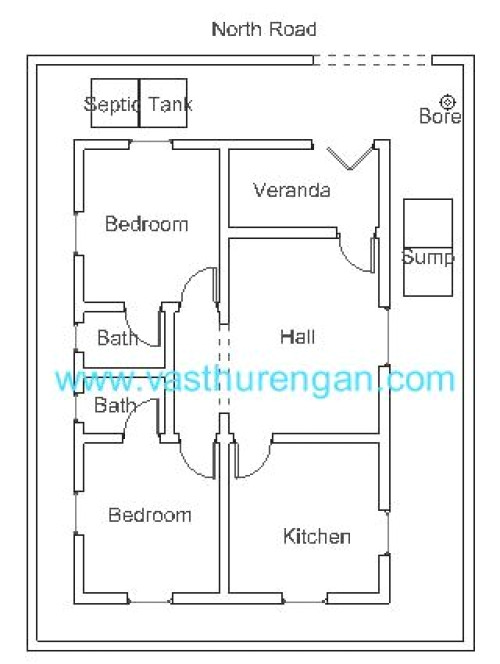North Facing Home Plans as Per Vastu Vastu Plan for north Facing Plot 1 Vasthurengan Com