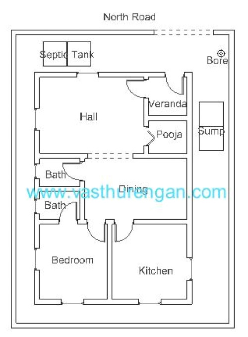 North Facing Home Plans as Per Vastu Vastu Plan for north Facing Plot 2 Vasthurengan Com