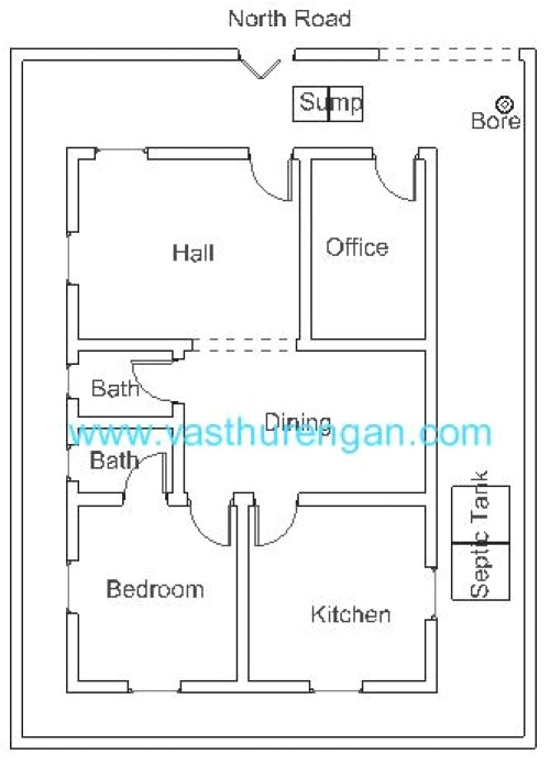 North Facing Home Plans as Per Vastu Vastu Plan for north Facing Plot 3 Vasthurengan Com
