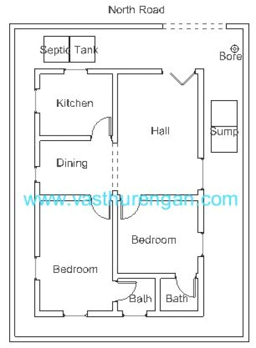 North Facing Home Plans as Per Vastu Vastu Plan for north Facing Plot 5 Vasthurengan Com