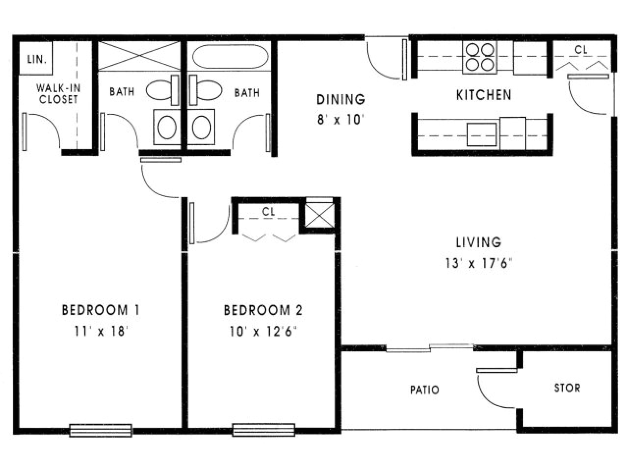 One Bedroom House Plans 1000 Square Feet One Bedroom House Plans 1000 Square Feet House Style and